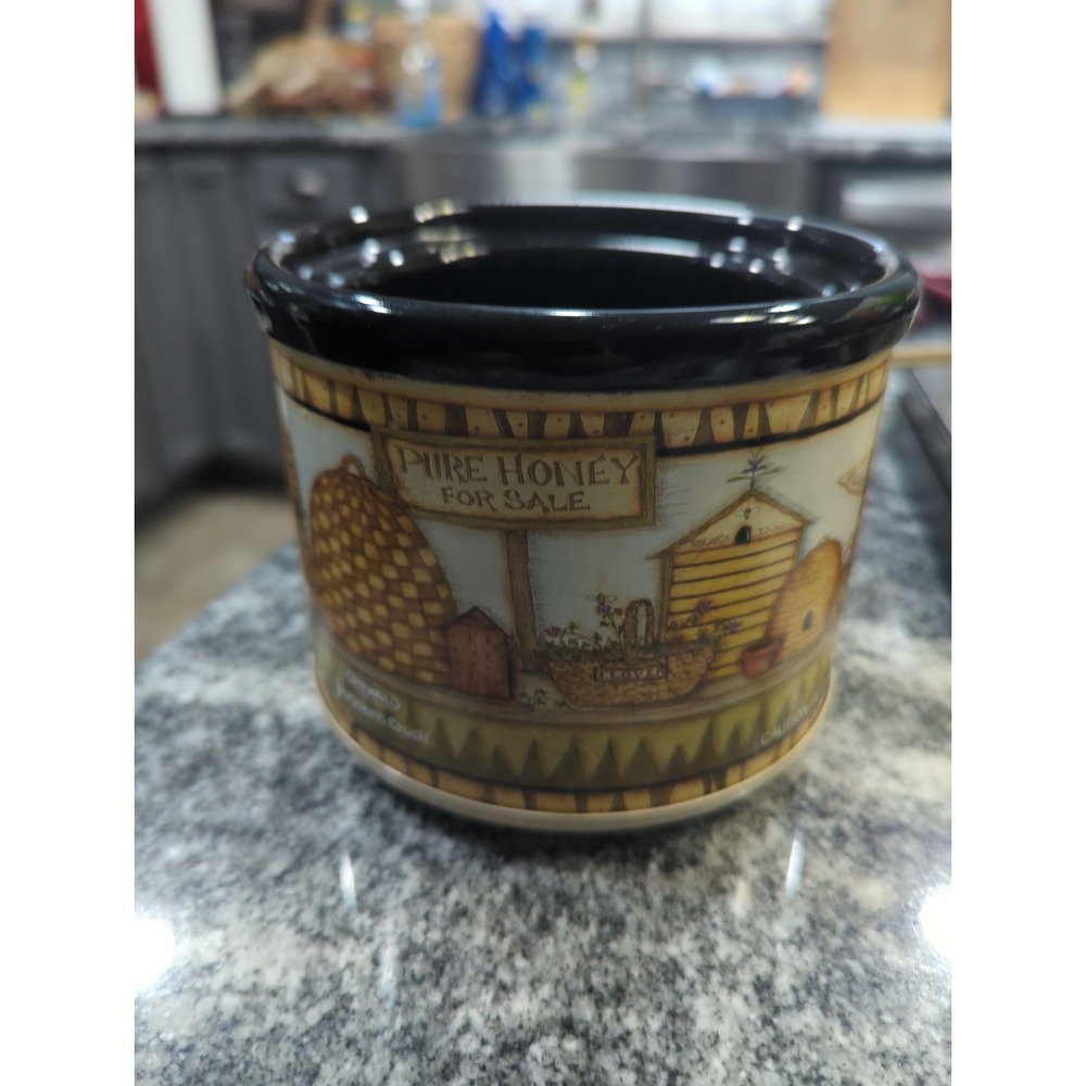 Vintage Rival Potpourri Crock Pot Electric Simmer Pot 3206 Pure Honey For Sale